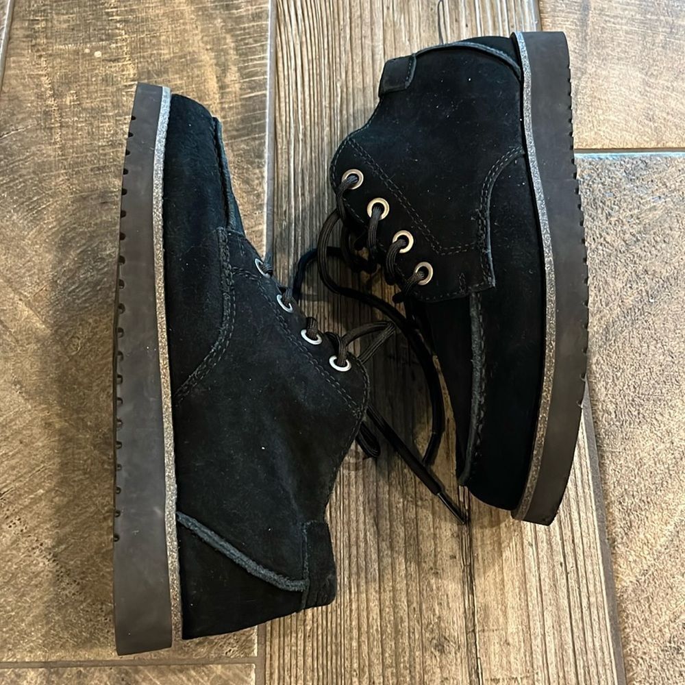 UGGS Koolaburra black suede leather boots